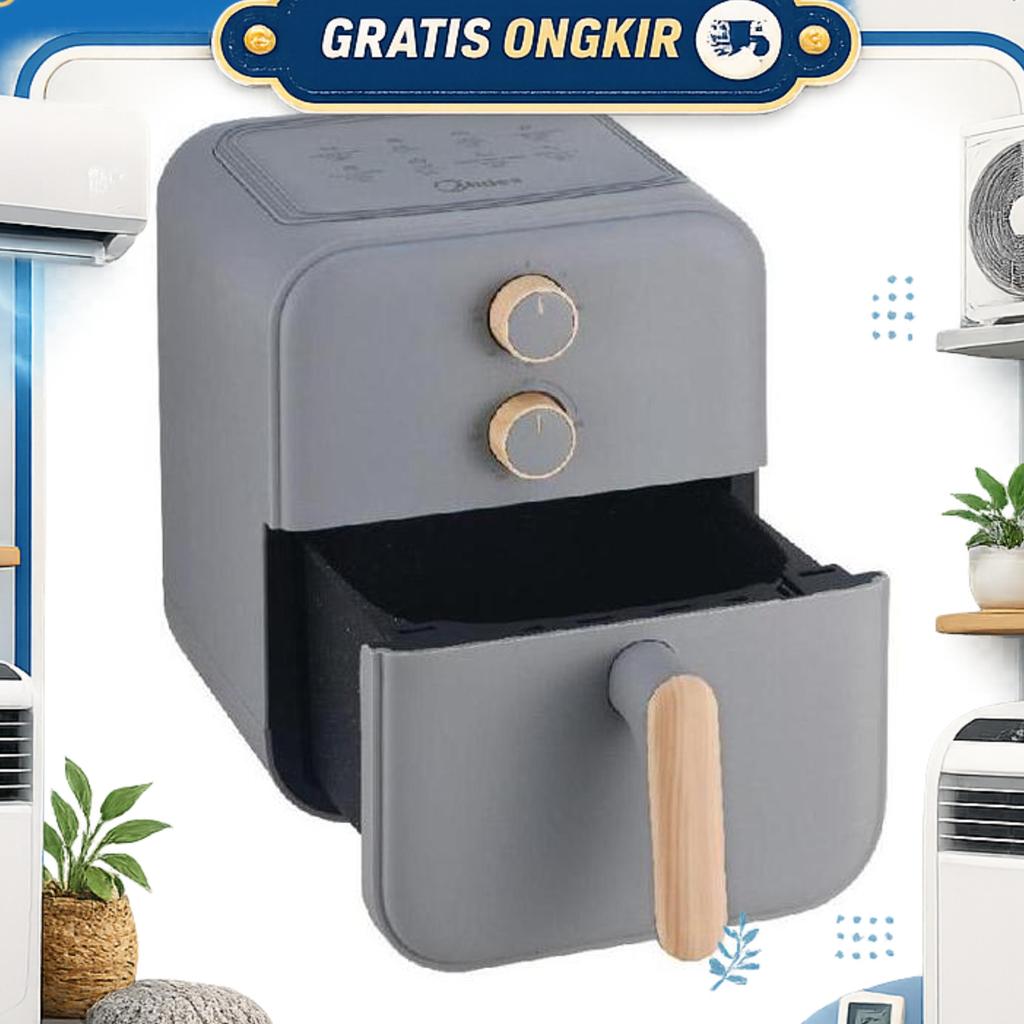 Midea Air Fryer Low Watt Compact 4 Litermaf400 Menggoreng Tanpa Minyak Garansiresmi 1 Tahun