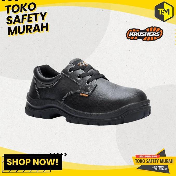 KRUSHERS ALASKA Sepatu Safety Heavy Duty Pelindung Jari Besi, Sol PU Anti Slip