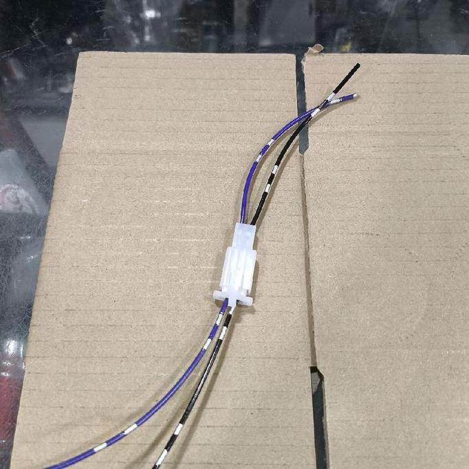 soket cowok cewek skun set konektor + kabel 2  pin kecil universal