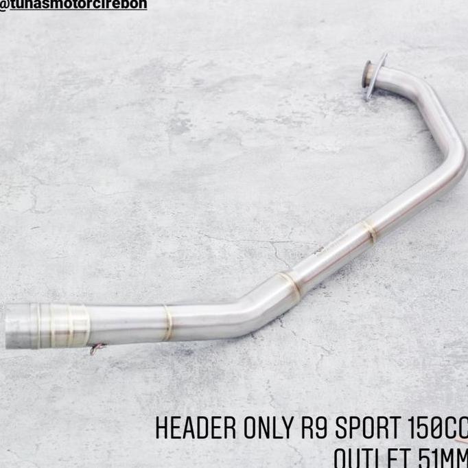 Header Leher Knalpot R9 Cbr150 R15 Gsx150 Cb150 Vixion R Mt15 Xsr155