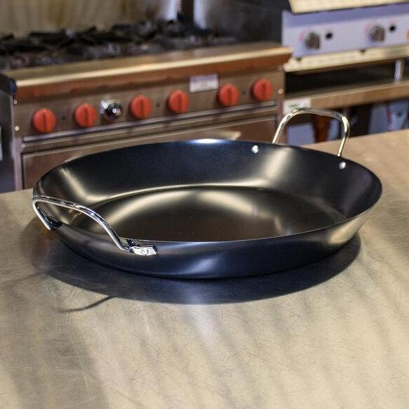 TERBARU - Paella Pan Non Stick Frypan Black Steel Wajan Baja Wajan Paella - PANMASTER