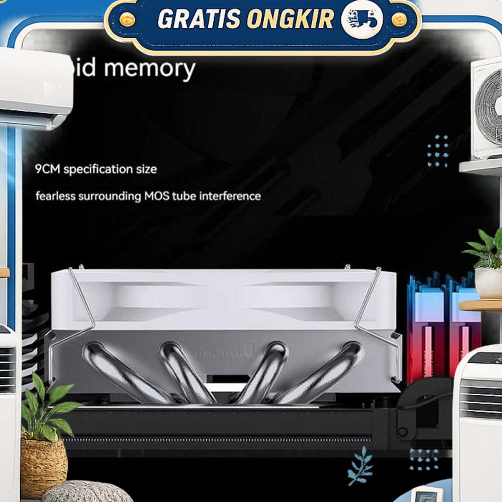 Hsf Jonsbo Hp400S Low Profile Top Flow 90Mm Air Cpu Cooler Intel Amd