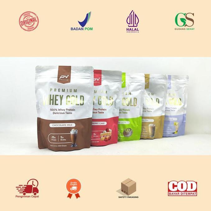 Manado Provus Premium Whey Gold 300 Gram Whey Protein Concentrate