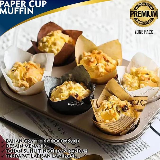 [50 PCS] Paper Cup Muffin |Kertas Minyak Muffin | Kertas Cup Cake Muffin | Alas Bolu Kukus