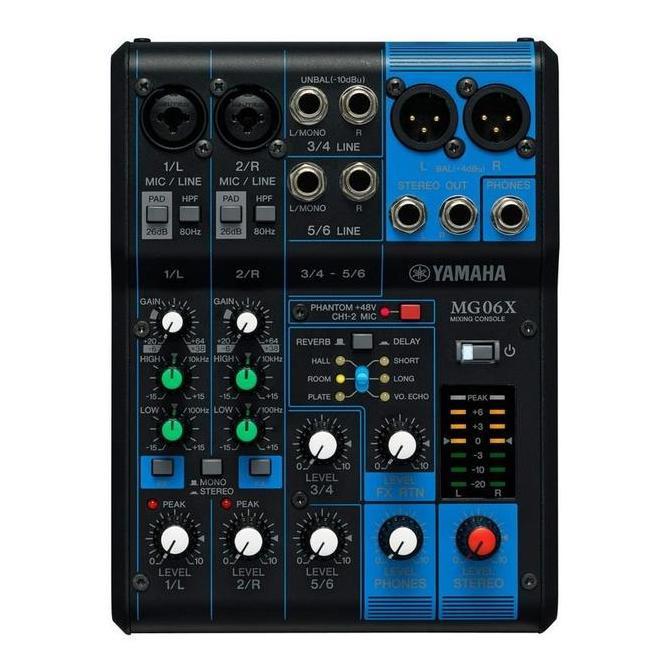 Yamaha MG06X MG06 X MG 06X MG 06 6-Channel Mixing Mixer Console
