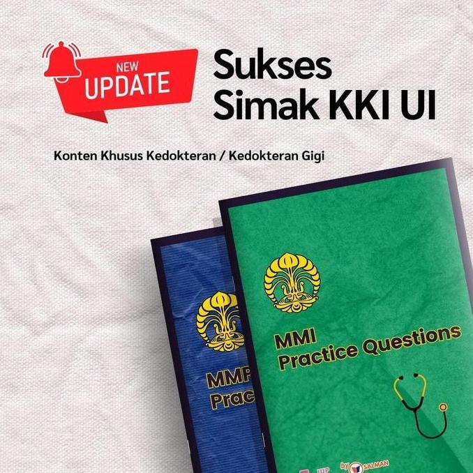 Paket Latihan Soal KKI UI dan Prediksi Konten Khusus Kedokteran dan Kedokteran Gigi Lengkap Pembahas