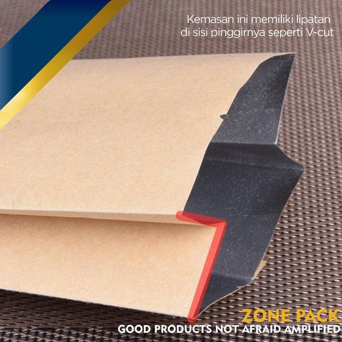 [ 10 PCS ] Plastik Kantong Kraft | Kemasan Kraft Alumunium Bag Gusset | Kantong Kemasan Susu Powder 