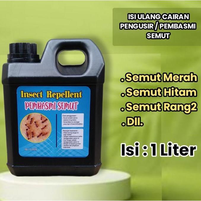 Cairan Obat  Pengusir Semut / Pembasmi Semut Tanaman /  Dinding / Rangrang / Hitam Isi 1 Liter