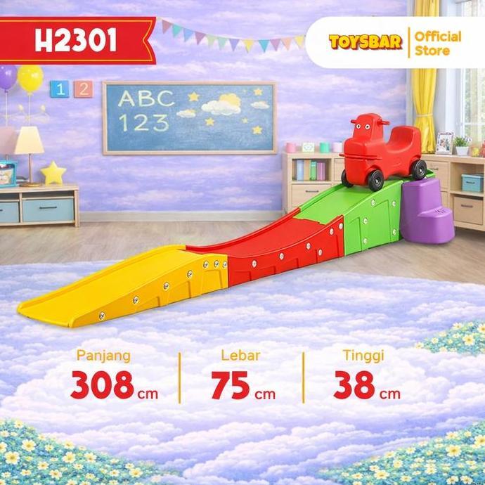 Mini Roller Coaster Anak H2301 Mainan Playground Seru & Aman untuk Bermain