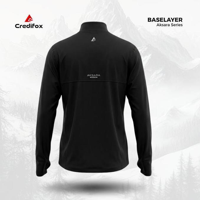 Your- Credifox Kaos Baselayer Pria Nita Aksara Series - Baselayer Manset Olahraga - Baselayer Runing