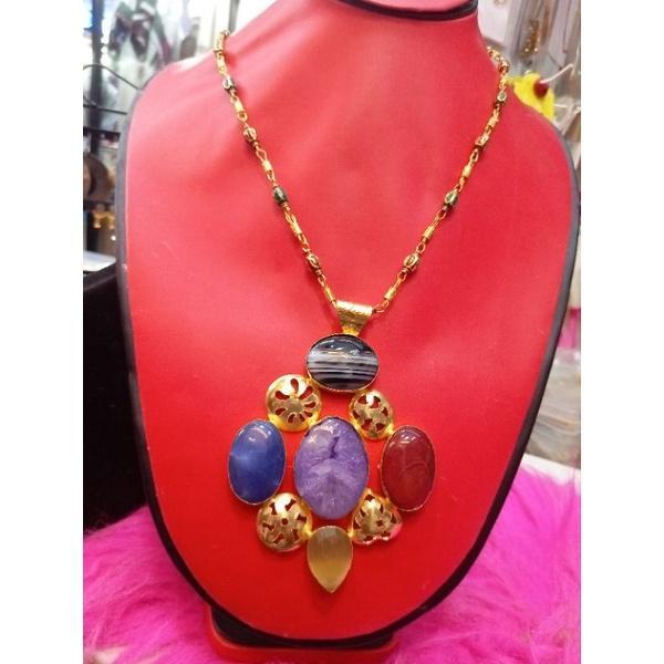 Promo Set Dubai Lengkap Kalung Anting Liontin Free Cincin Lapis Emas Gold India Emas Arab