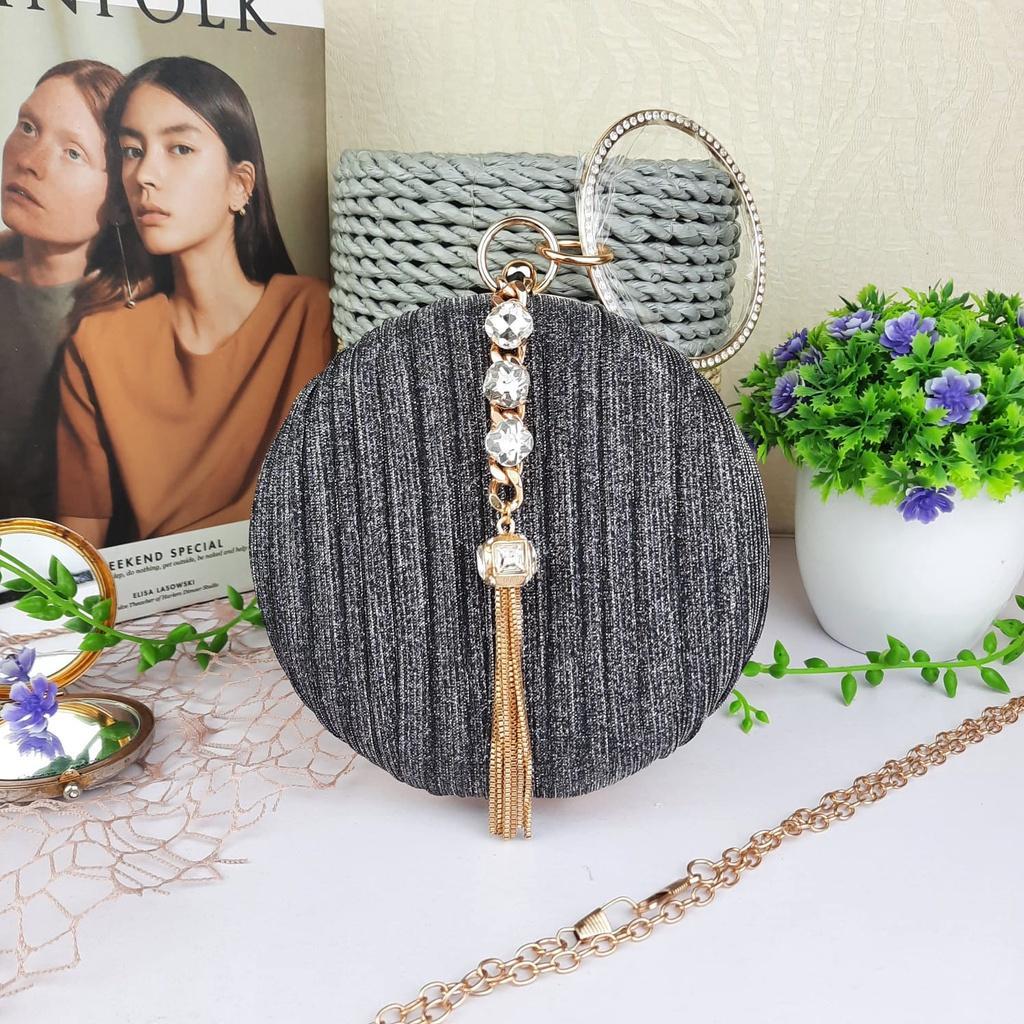 Tas Pesta Bulat Import 3026