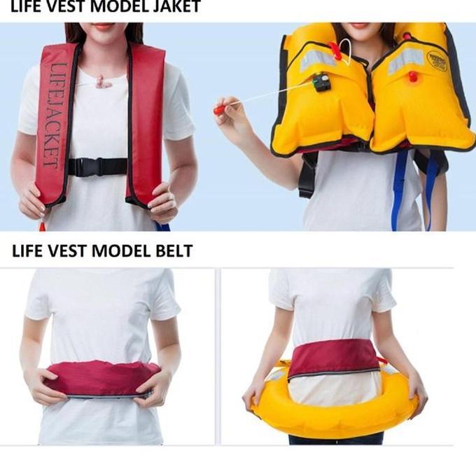 Life Vest Co2 / Inflatable Co2 Life Jacket / Vest Pelampung Co2 / Pelampung Co2 / Manual Life Jacket