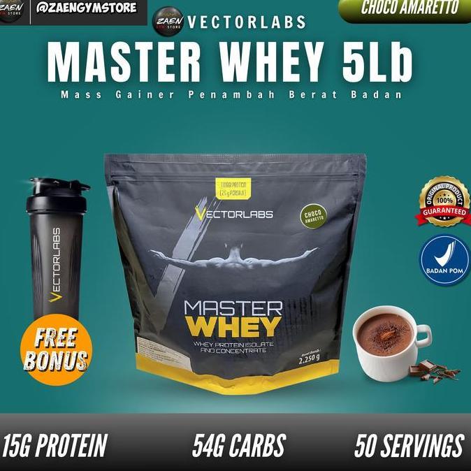 Vectorlabs Master Whey Protein 5 Lbs Susu Whey Protein 2,2Kg