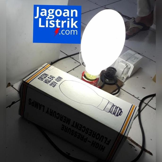 Lampu HPLN 400W 400 W Watt 220V Orion HQL E40 Lampu Mercury Putih