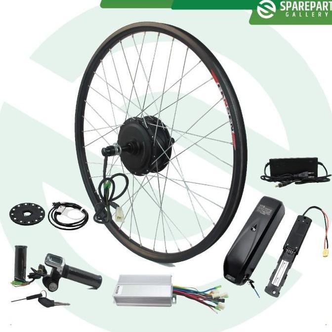 Ebike Kit Dinamo motor bldc 48v500w sepeda listrik jeruji 36hole