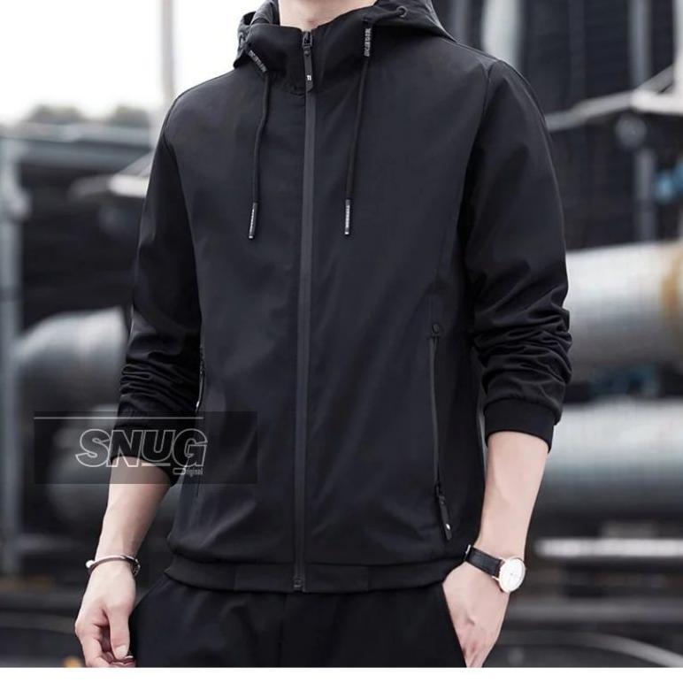 cuci gudang jaket bomber hoddie/jaket casual pria original  bahan taslan