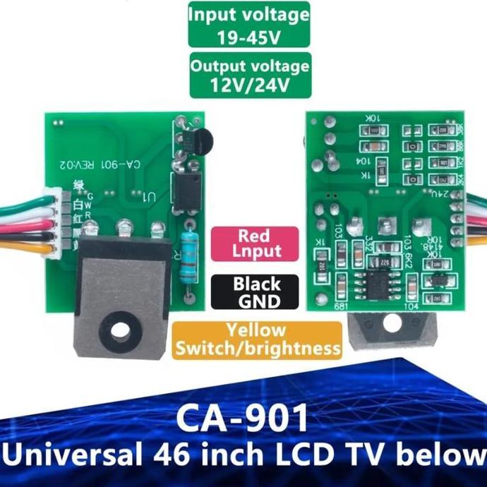 CA901 CA 901 GACUN 46 INCH 46" 5 KABEL MODUL POWER SUPPLY LCD LED TKEDRO