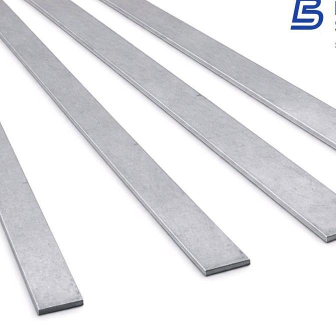 Strip stainless 304 tebal 8 mm x 50 mm x 1 meter plat strip stainless