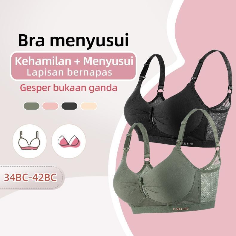 Original Nursing Bra Busa Tanpa Kawat Bra Menyusui Kancing Depan Bh Menyusui Tanpa Kawat 2095