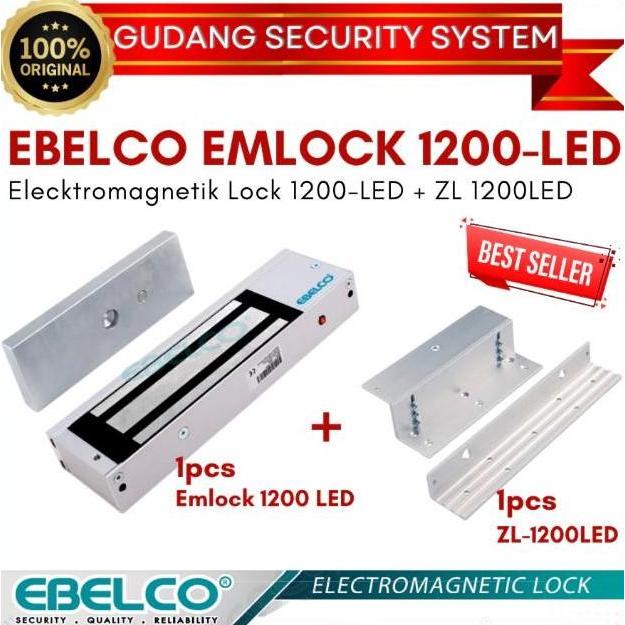 Ebelco Emlock 1200 + ZL 1200 Magnetic Lock (EmLock 1200 lbs)