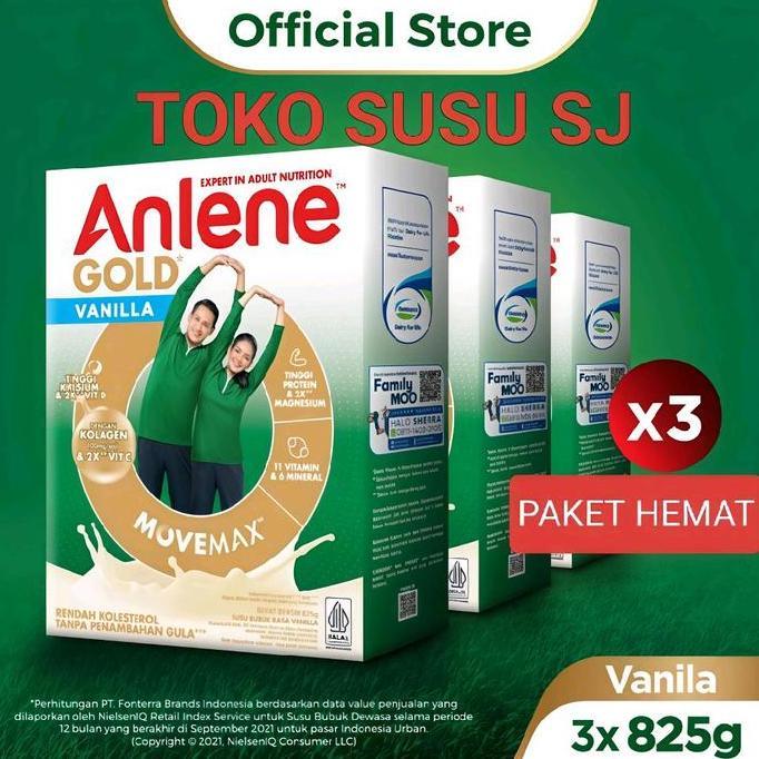 tarmijahseller - anlene gold 5x plus 825 gram vanila original cokelat/plain/825gr/dulu 900/850 gram/