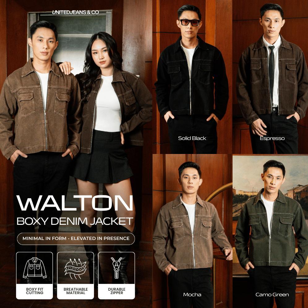 garansi unitedjeans walton boxy denim jacket jacket boxy jeans bahan soft denim