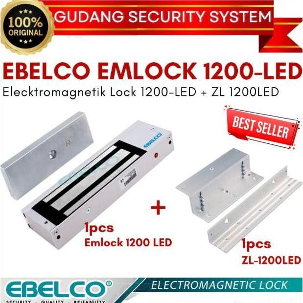 Ebelco Emlock 1200 + ZL 1200 Magnetic Lock (EmLock 1200 lbs)
