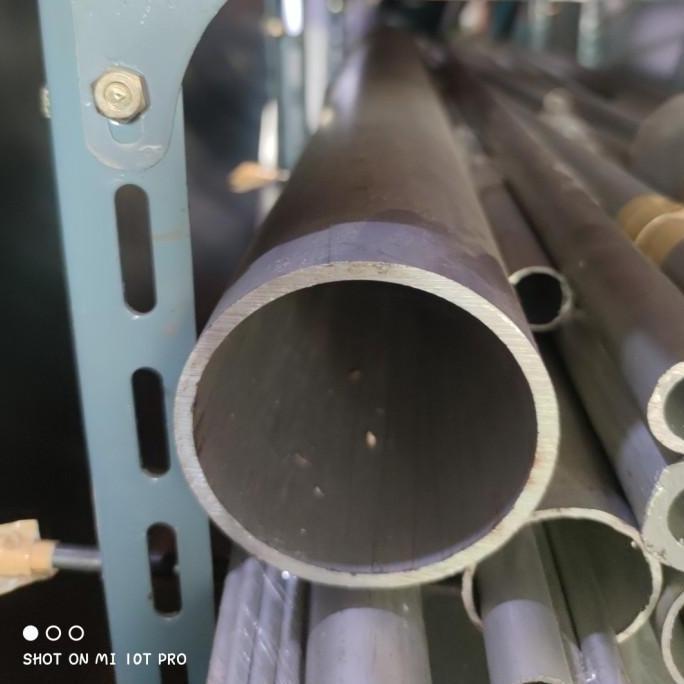 pipa aluminium 3" od 76mm tebal 2mm - panjang 1 meter pipa aluminium alumunium