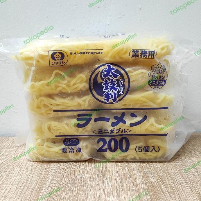 Shimadaya Mie Ramen Frozen 1kg - Taikoban Mi Ramen Basah Jepang 5pcs