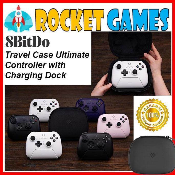 TERBARU - 8Bitdo Travel Case Ultimate Controller with Charging Dock
