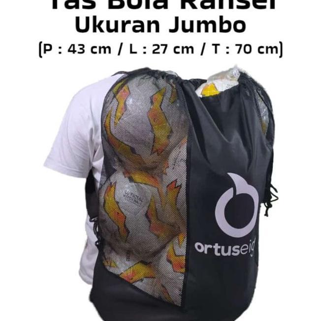 Tas Bola Sepak, Futsal,Voli,Basket / Tas Ransel Bola Isi 6-8