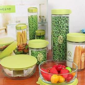 Bowl Set Ever Green - Toples Kaca Marine Mangkok Set Kaca - Toples Set Kaca