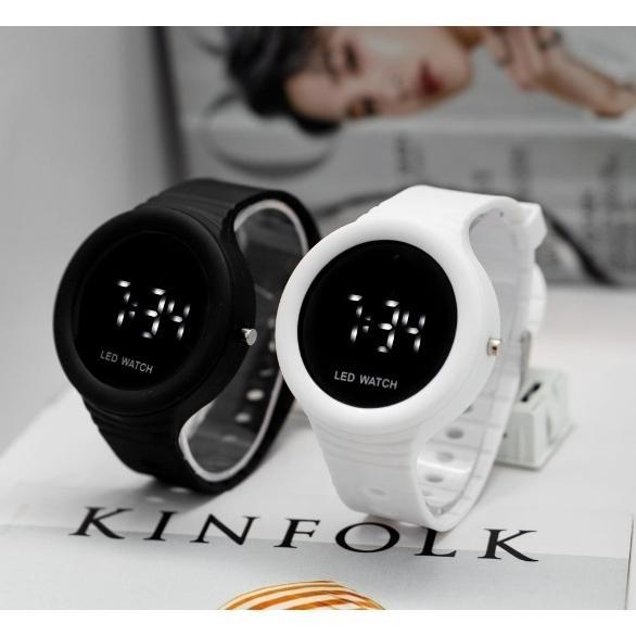 Diskon Wbs Jam Tangan Led Digital Pria Wanita Rubber Electronic Fashion Couple Anak Remaja Premium R