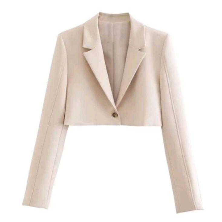 Blazer Crop Wanita Blazer Wanita Crop Style Blazer Pendek Wanita