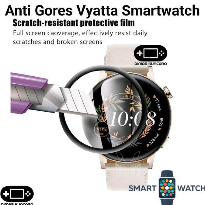 Anti Gores Vyatta Smartwatch antigores screen guard protector pelindung layar hydrogel curved vyatta