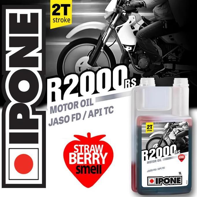 OLI SAMPING IPONE R2000 RS FRAISE AROMA STRAWBERRY OLSAM IPONE MOTOR 2 TAK 2T 2T-STROKE 1L 1.0L 1 LI