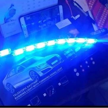 cvrewango / LAMPU DRL ALIS CRISTAL METEOR MODEL LEXUS 2PCS 2WARNA RUNNING 30CM Diskon