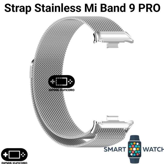 Strap Stainless Mi Band 9 PRO tali jam steel xiaomi smart watch smartwatch 8 9 pro