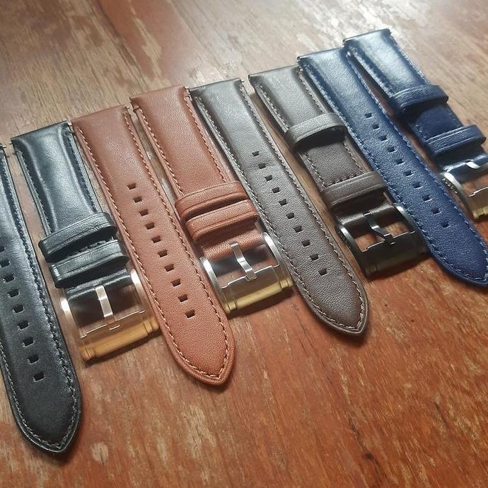 tali jam tangan kulit fossil leather strap fossil - quick release 22mm