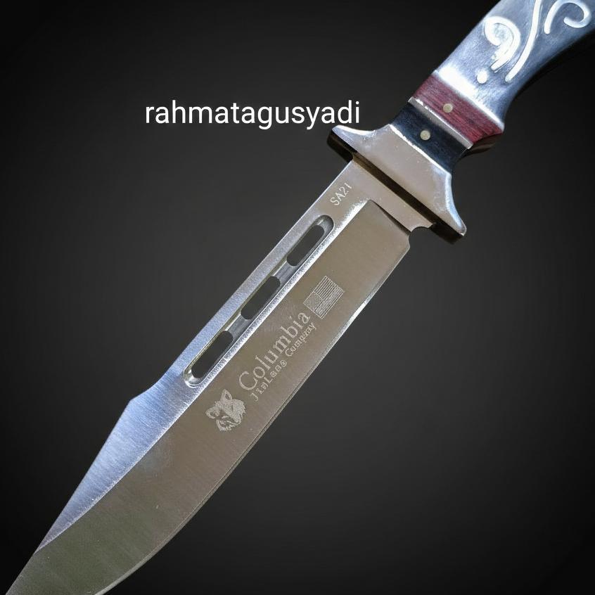 Pisau Belati Pisau Survival Hunting Knife Tni Jaga Diri Fultang Super Tajam