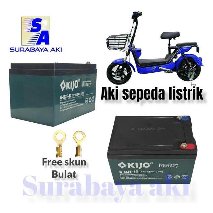 Terlaris Uwinfly U Win Fly Selis Volta Sunrace Aki Sepeda Listrik Kijo 12Ah