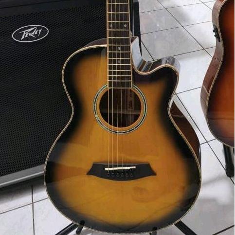 Grosir Odlair Neos Capella Om501Cse Bbs (Chinos) Gitar Akustik Elektrik Cutway Top Solid