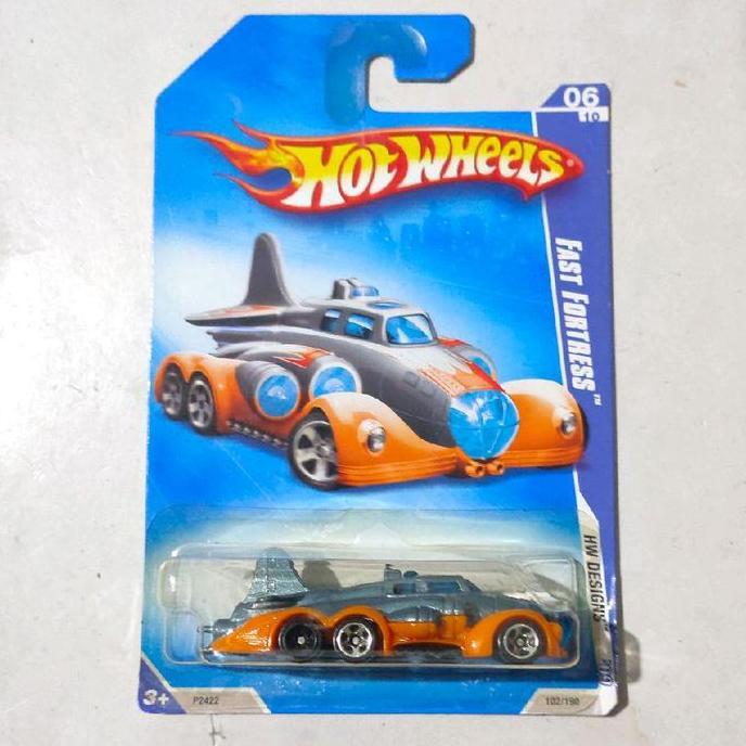 HOTWHEELS HOT WHEELS ERROR FAST FORTRESS FORTRES BIRU ORANGE 2007 HW DESIGNS FUN99