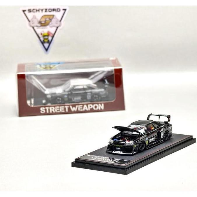 Street Weapon LBWK Skyline ER34 #5 LB Super Silhouette Open Hood Edition Black Pearl