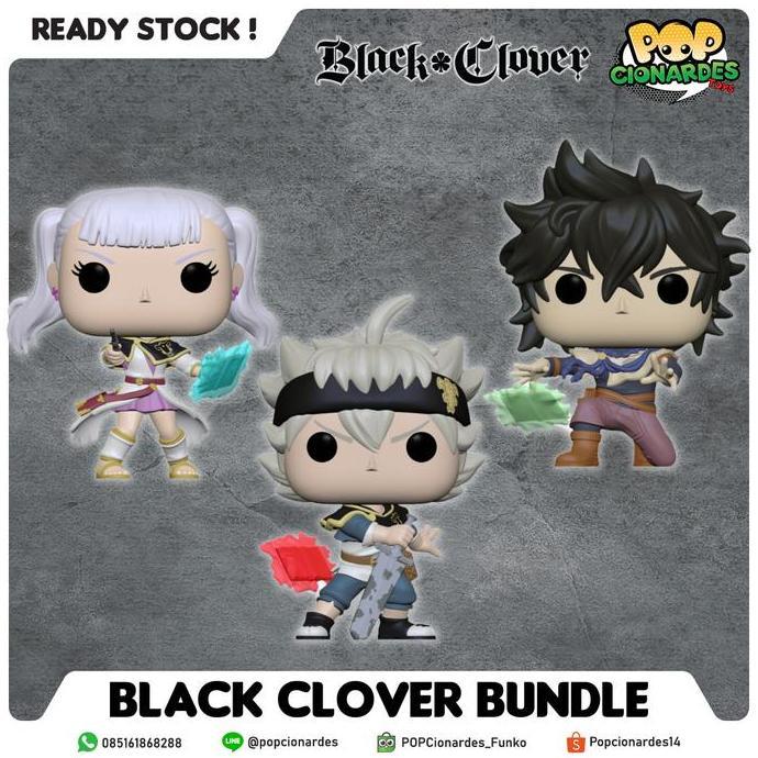 Funko POP Animation- Black Clover - Bundle Black Clover Set of 3