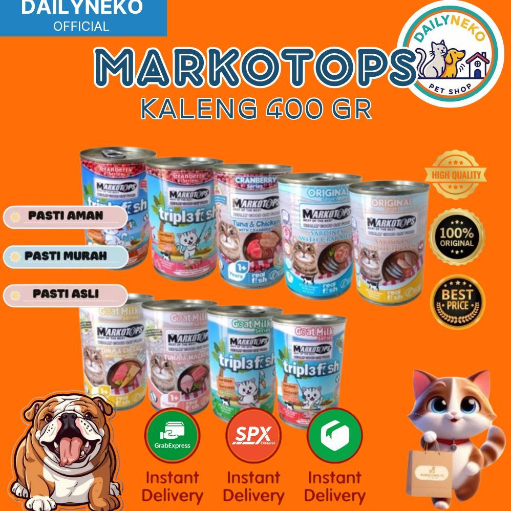 Markotops Kaleng 400gr Makanan Kucing Basah Markotop Kaleng / Markotops Kaleng