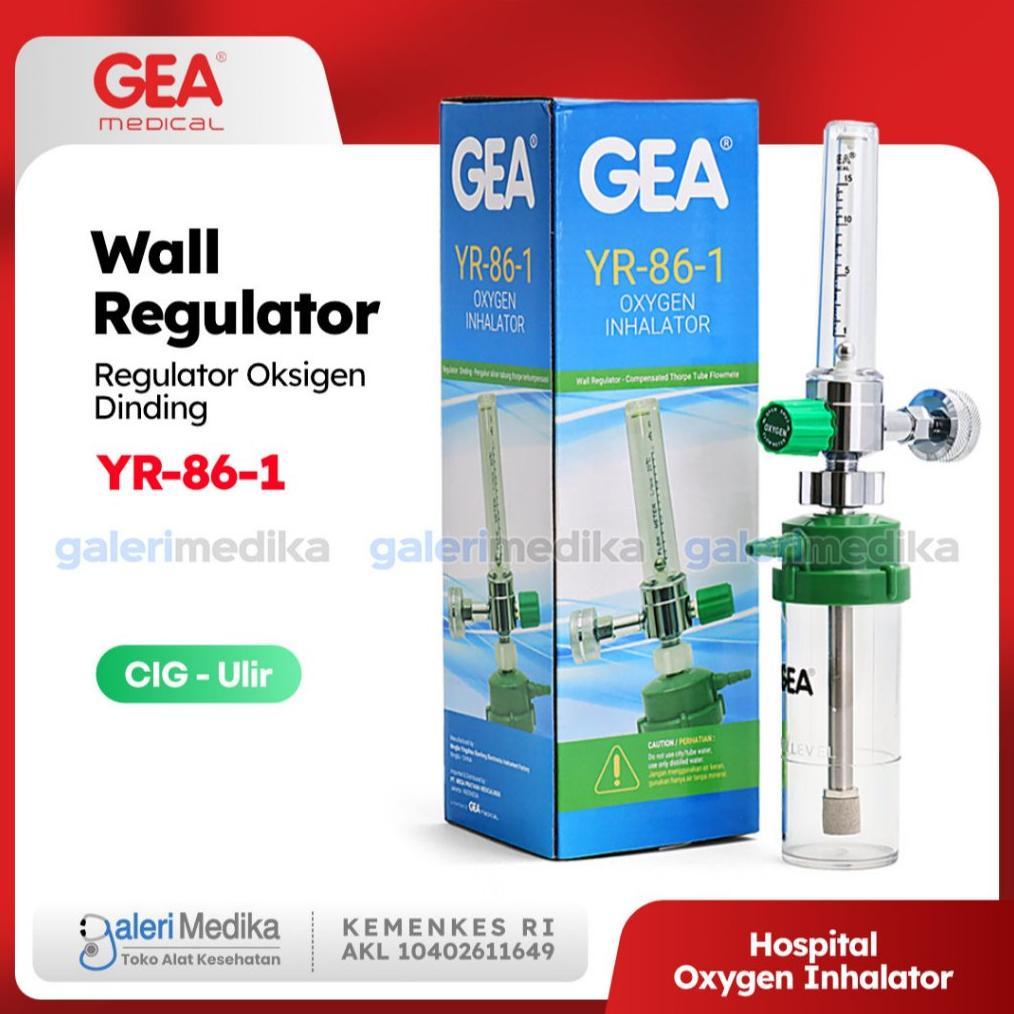 Regulator Oksigen Dinding CIG (Ulir) GEA YR-86-1 - Oxygen Inhalator GEA YR-86-1 Regulator Oxygen CIG