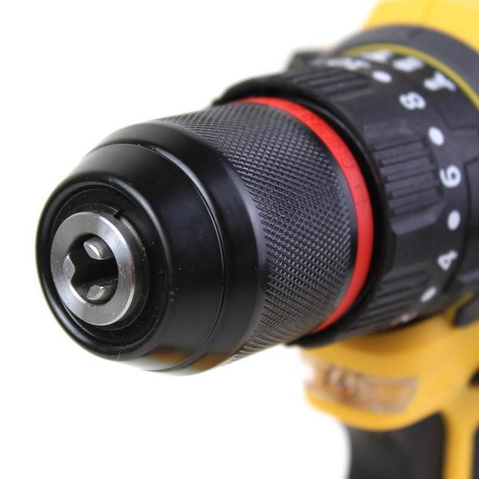 Kleiten Bor Baterai 21V Cordless Impact Drill Brushless 10Mm Bor Impek Bor Tembok Baterai