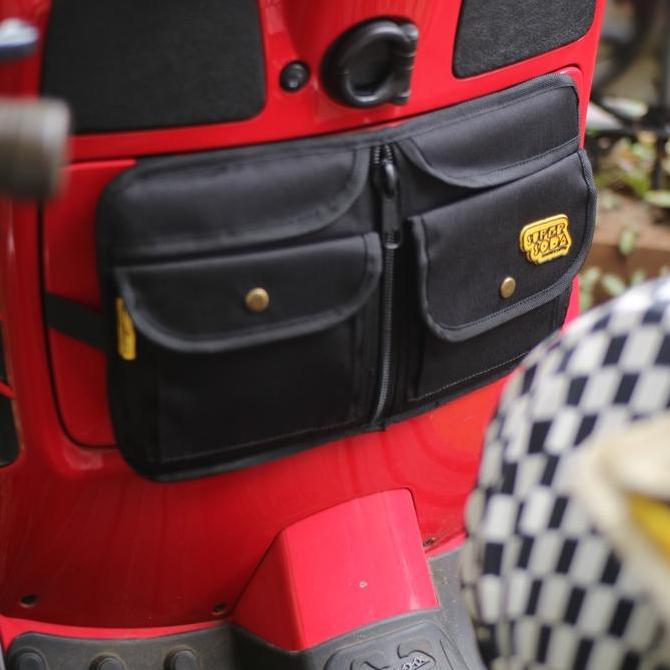 TAS VESPA TAS BAGASI SUPERSLIM BLACK VESPA GTS SPRINT PRIMAVERA